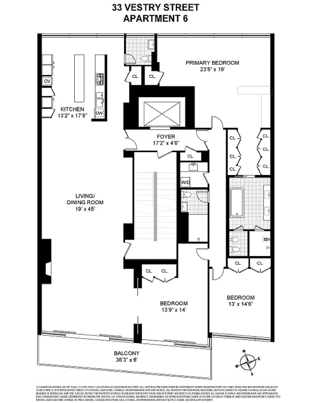 Floorplan for 33 Vestry Street, 6