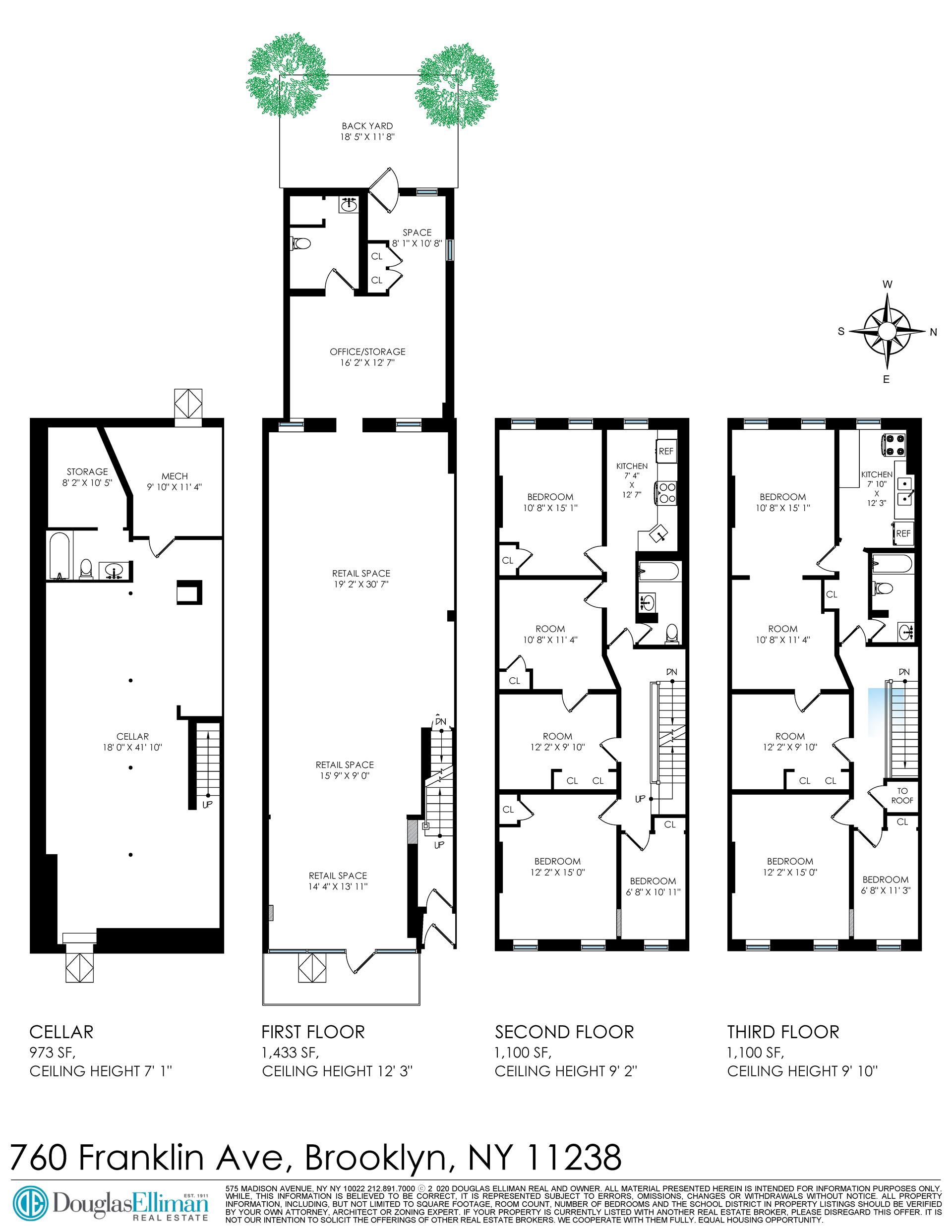 Floorplan for 760 Franklin Avenue Mixed Use