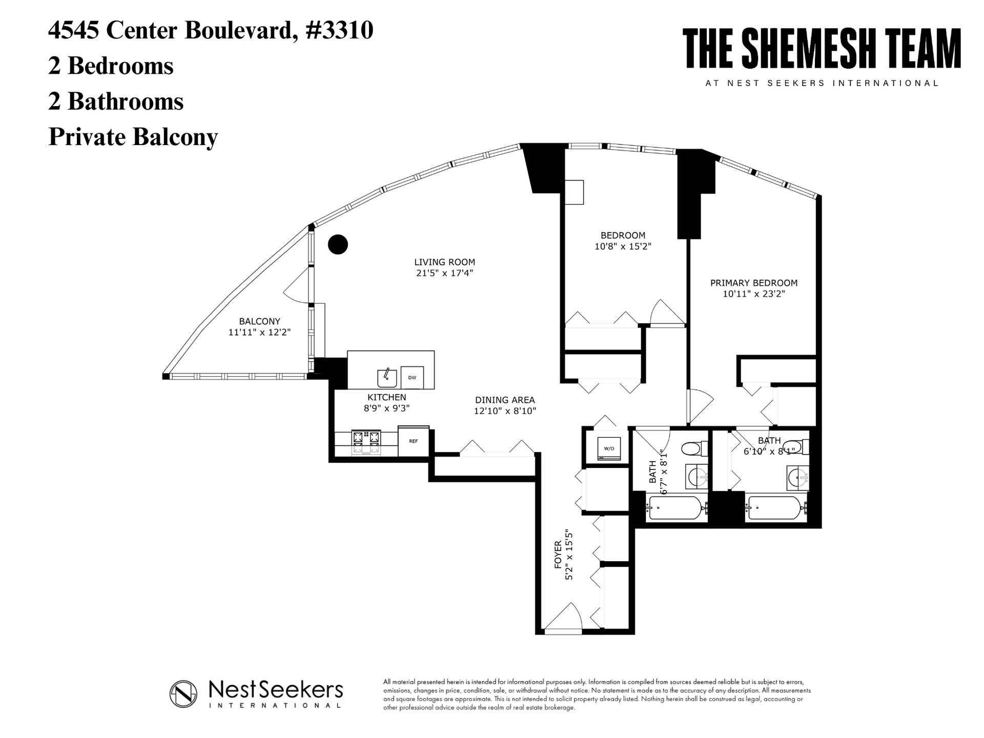 Floorplan for 45-45 Center Boulevard, 3310