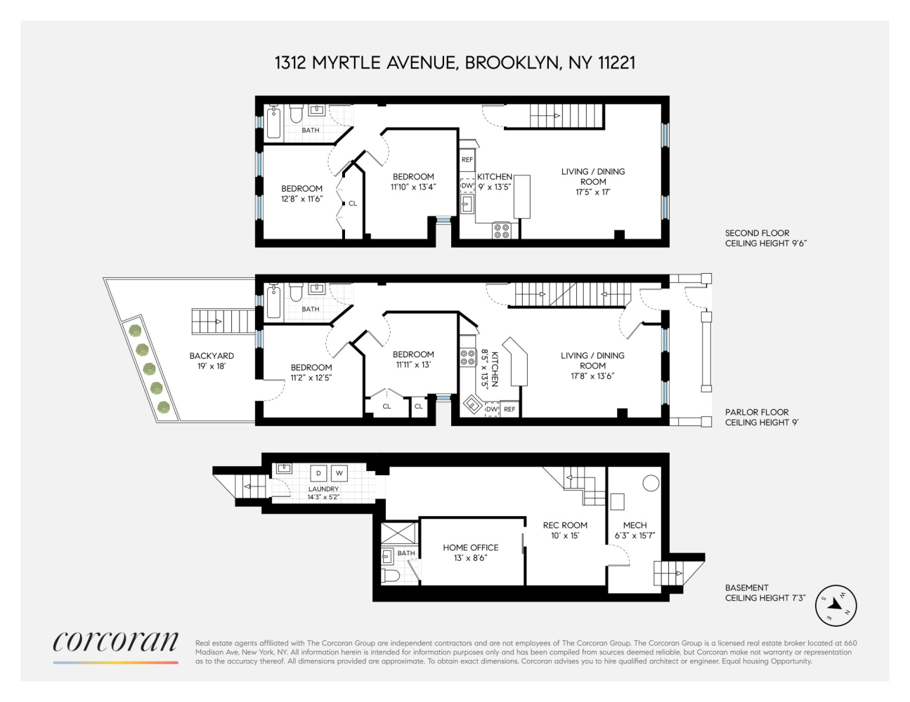 Floorplan for 1312 Myrtle Avenue