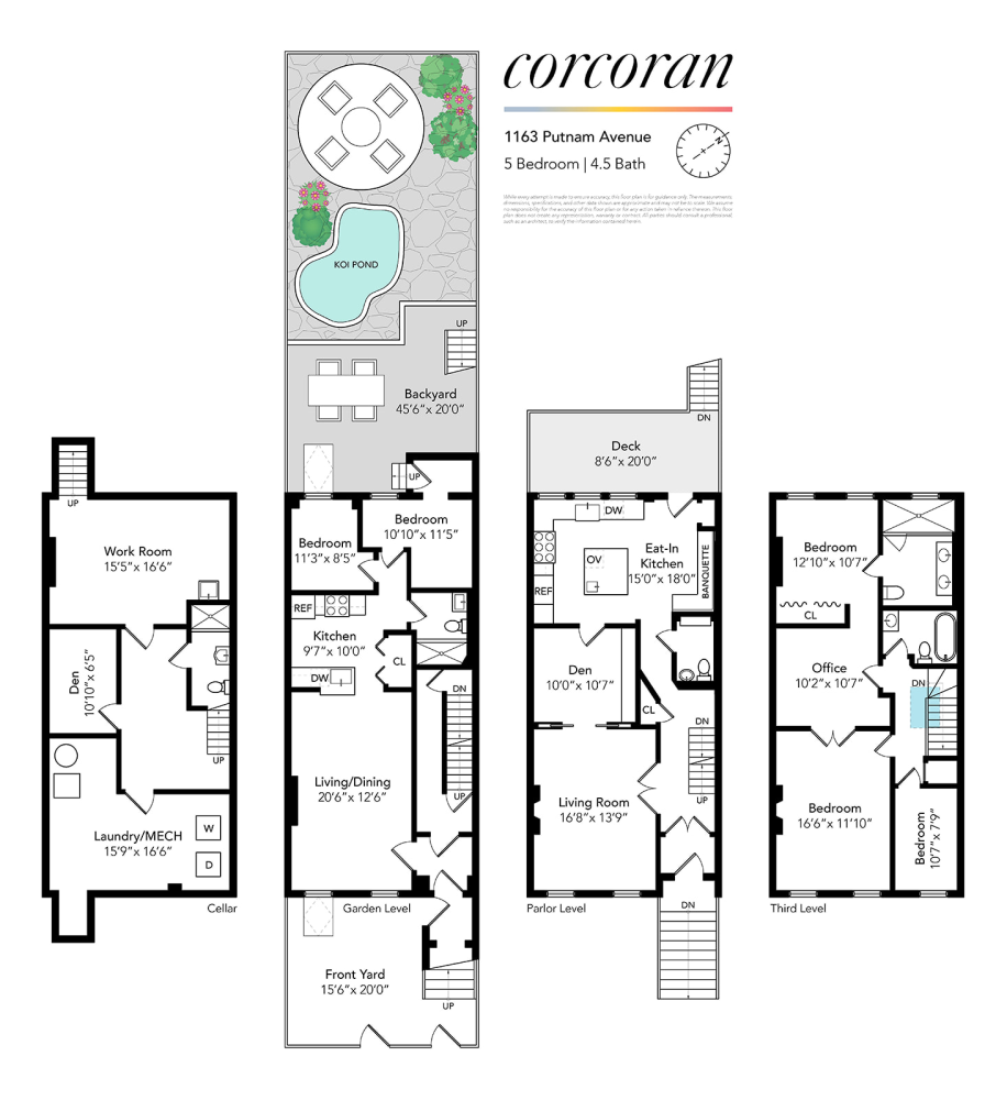 Floorplan for 1163 Putnam Avenue