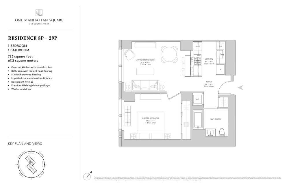 Floorplan for 252 South Street, 23-P