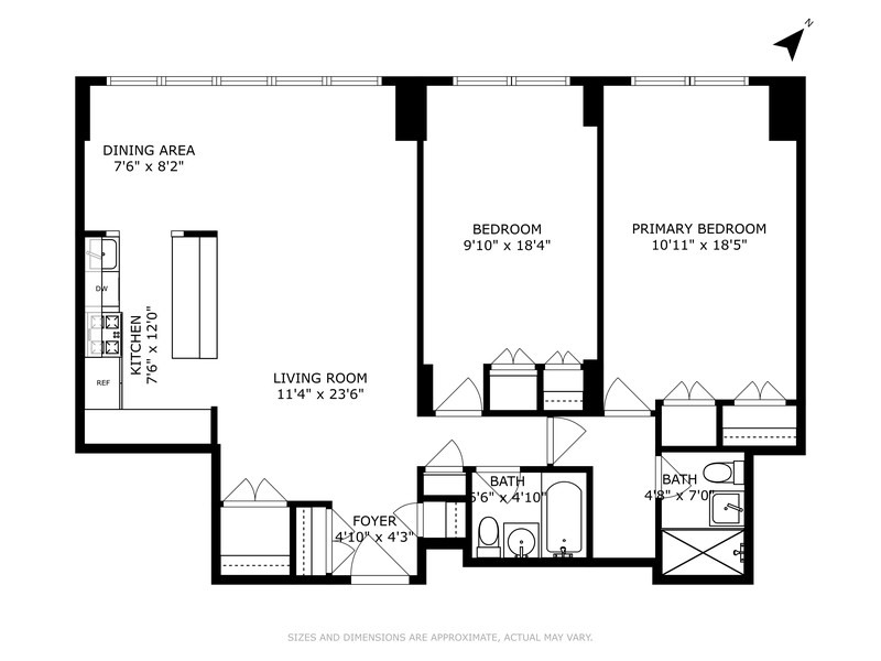 Floorplan for 555 Kappock Street, 17G