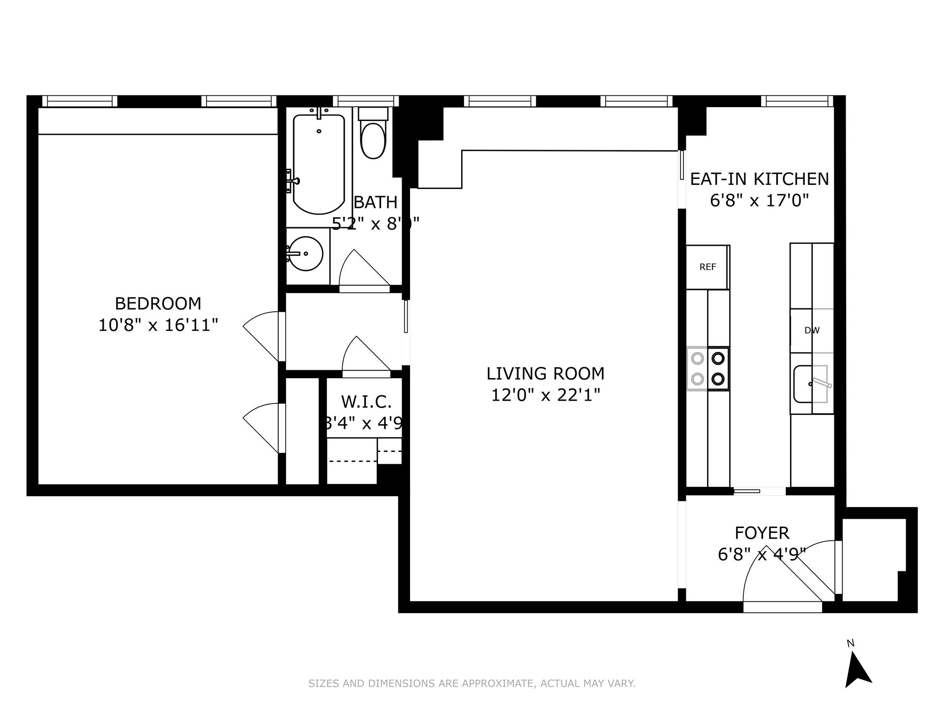 Floorplan for 172 East 4th Street, 6G