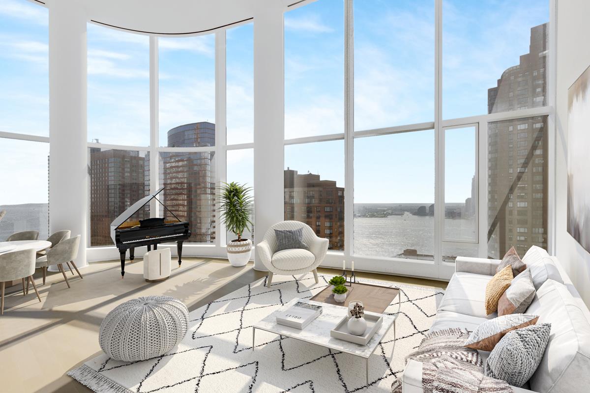 50 West Street 14-C, Financial District, Downtown, NYC - 3 Bedrooms  
3.5 Bathrooms  
6 Rooms - 