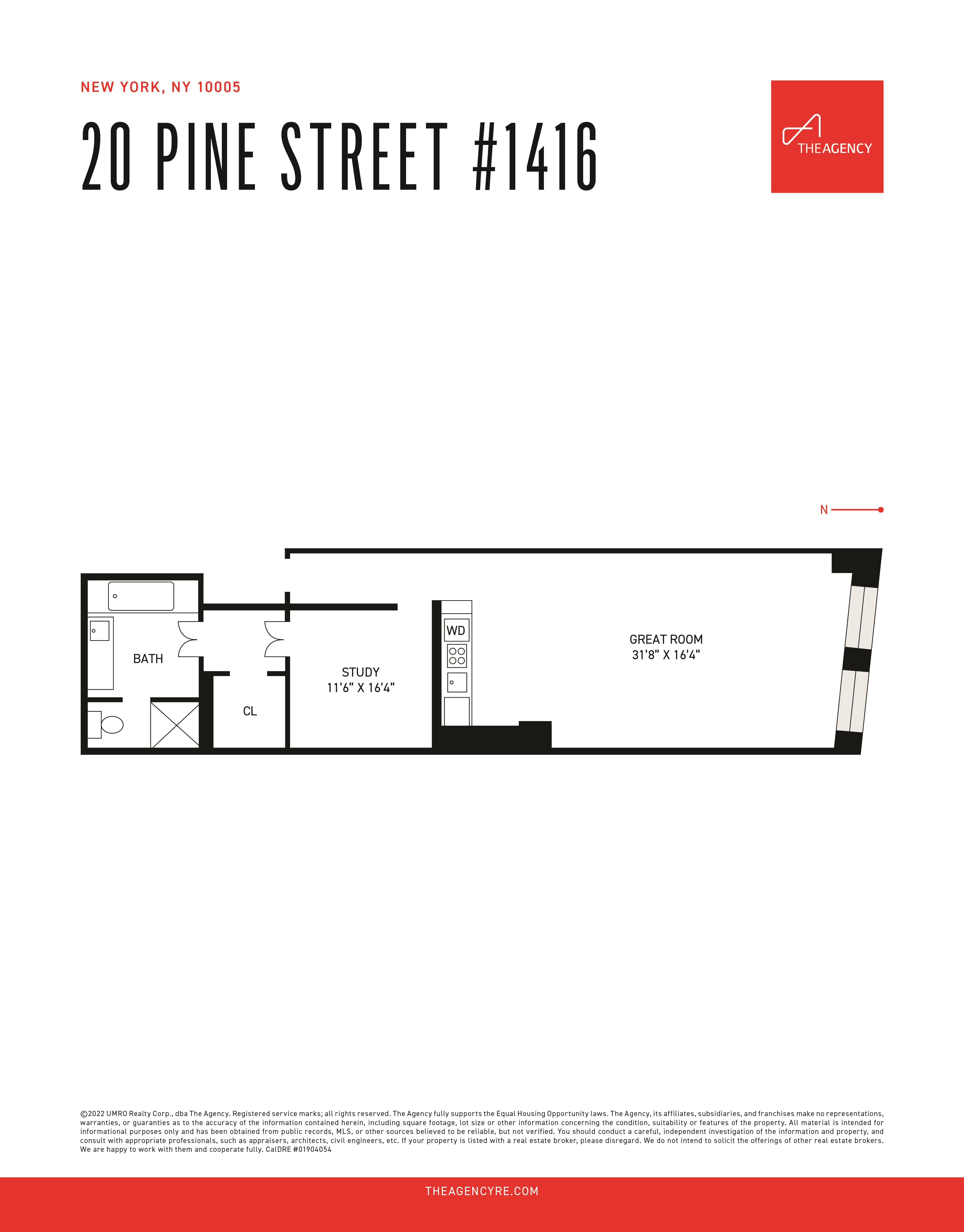 Floorplan for 20 Pine Street, 1416