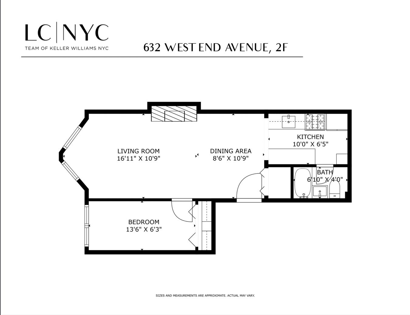 Floorplan for 632 West End Avenue, 2F