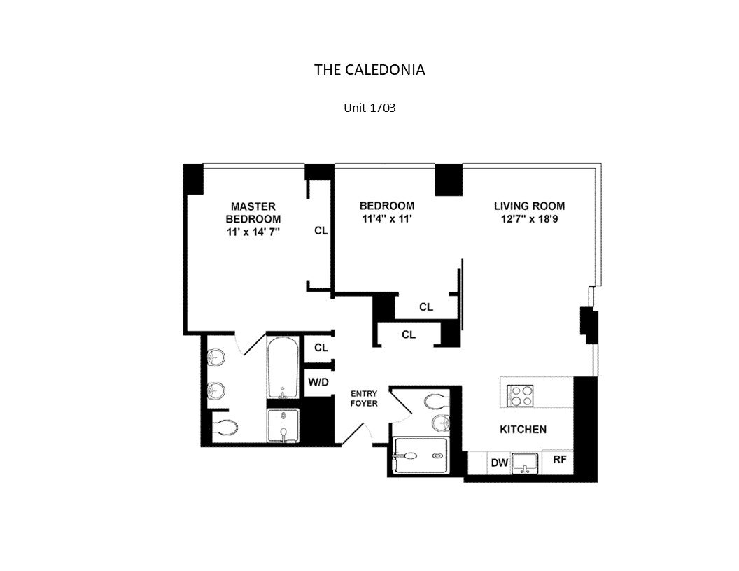 Floorplan for 450 West 17th Street, 1703