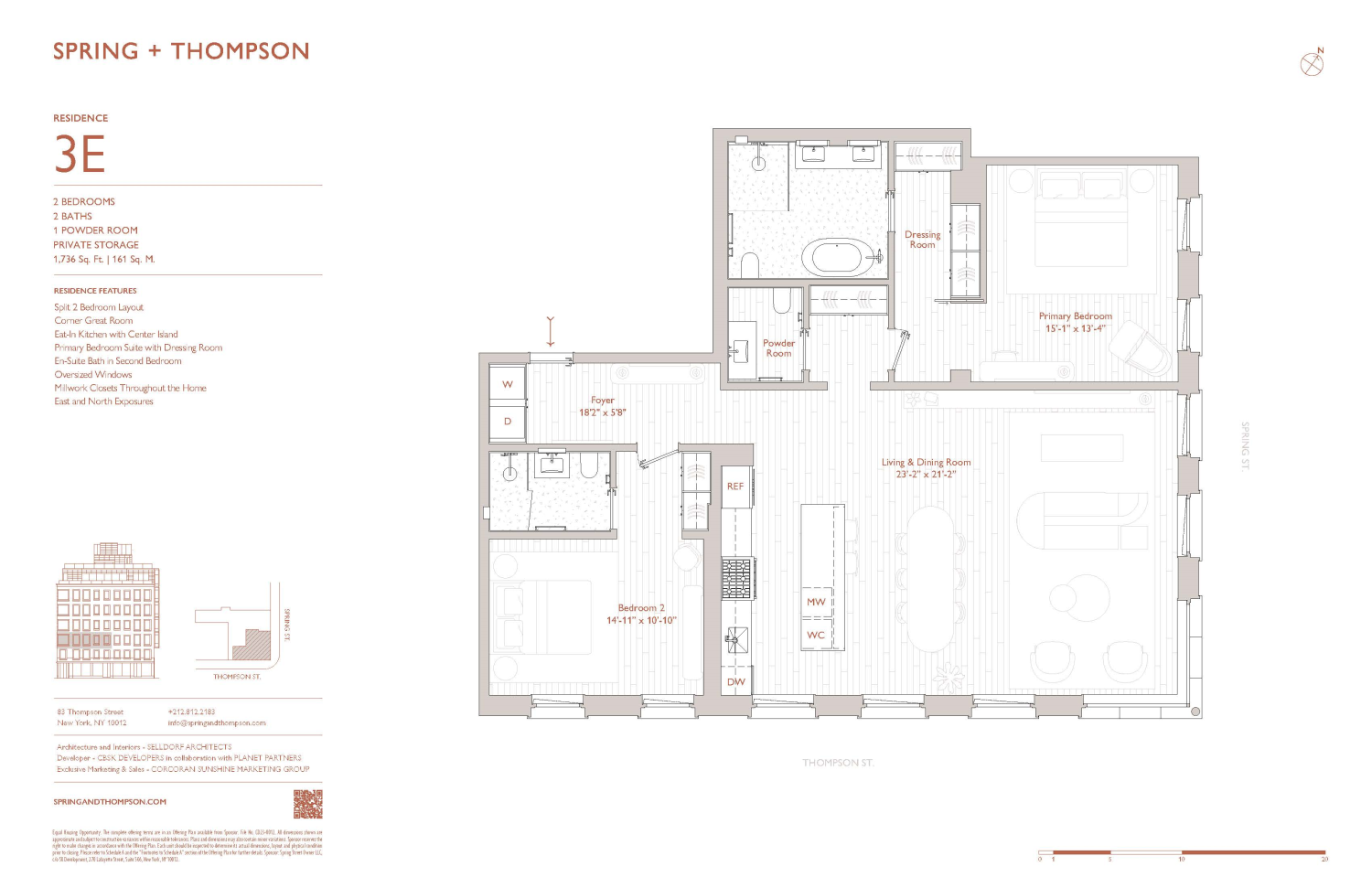 Floorplan for 83 Thompson Street, 3E