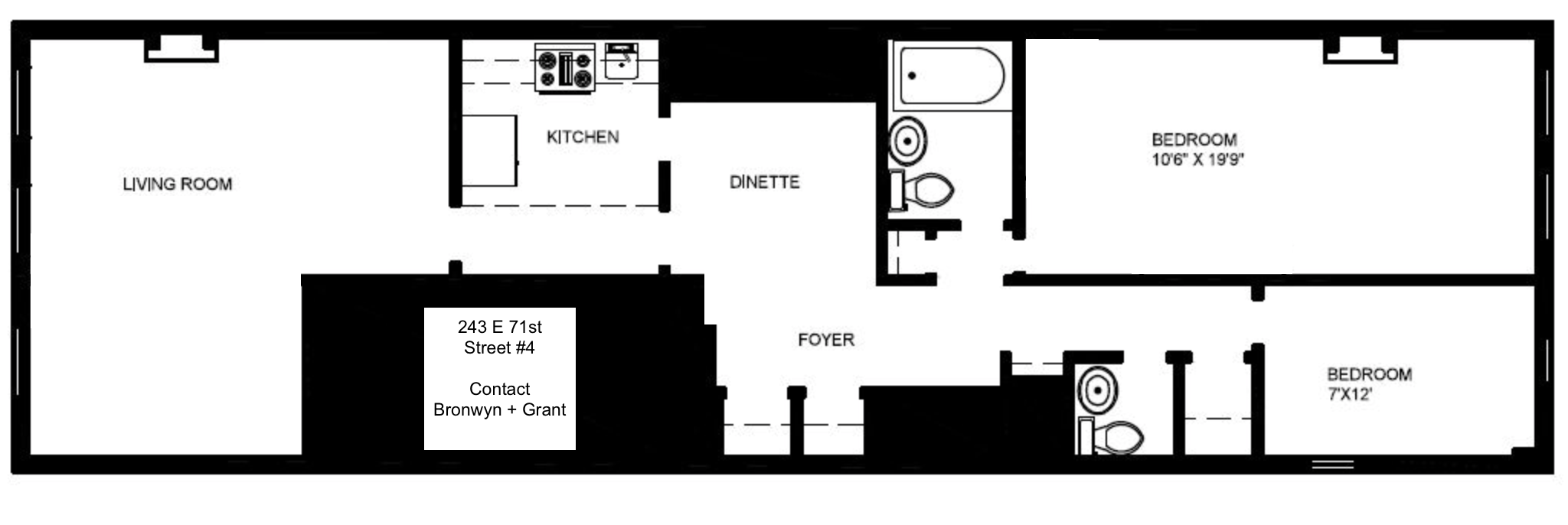 Floorplan for 243 East 71st Street, 4