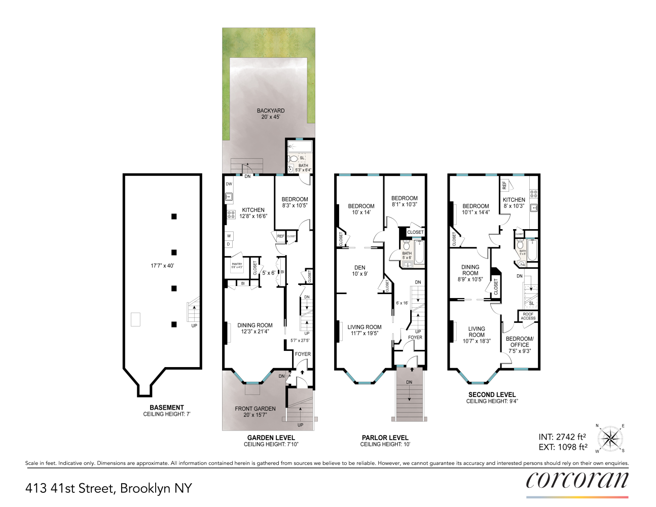 Floorplan for 413 41st Street