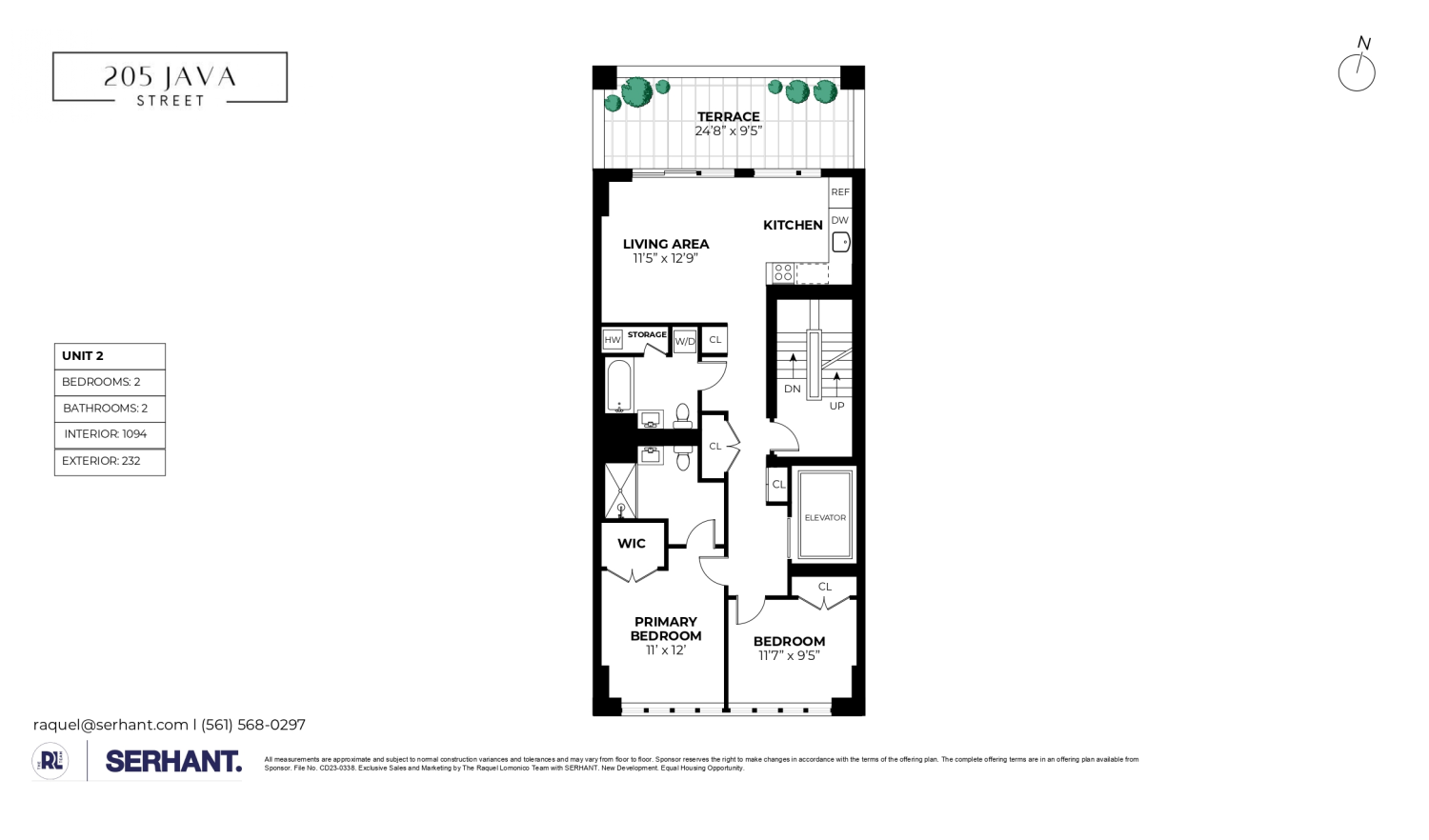 Floorplan for 205 Java Street, 2