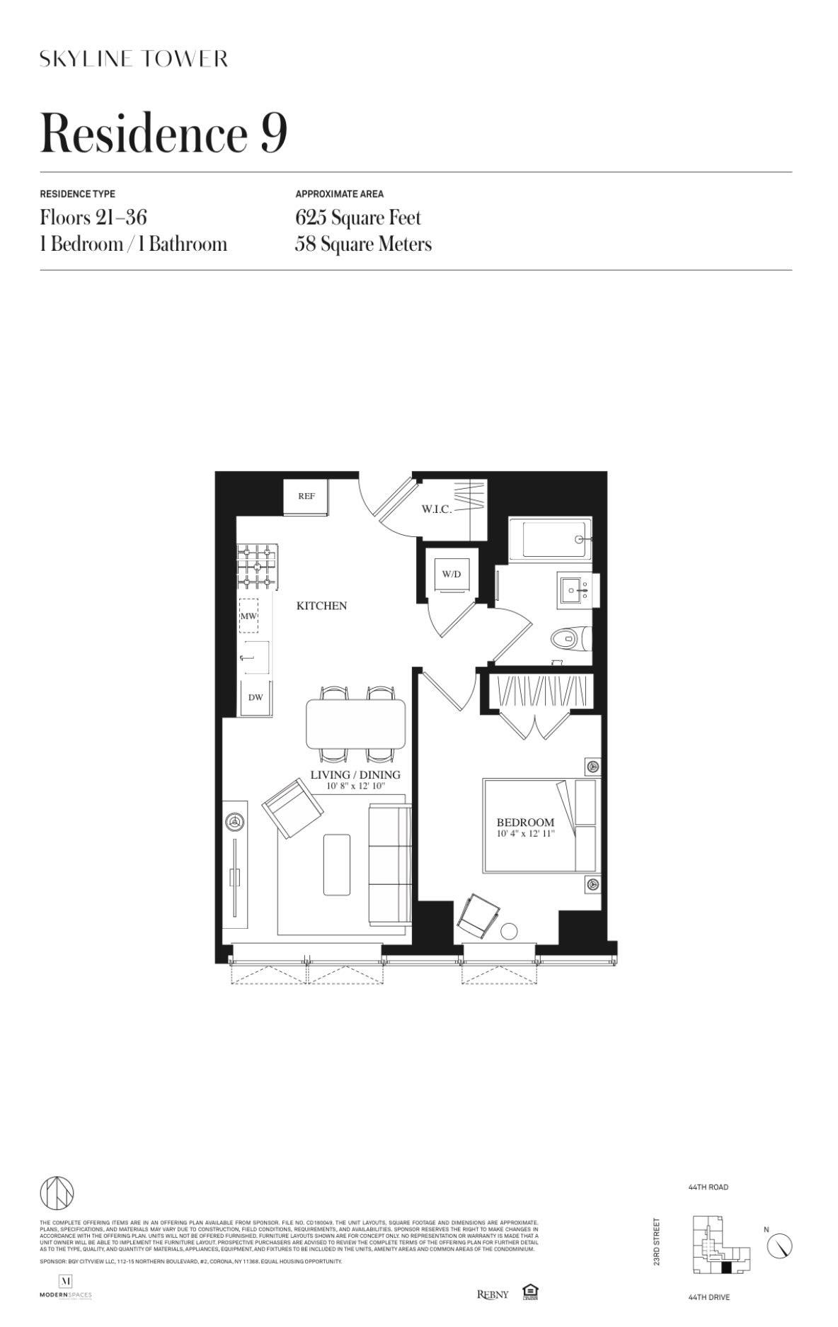 Floorplan for 3 Court Square, 3609