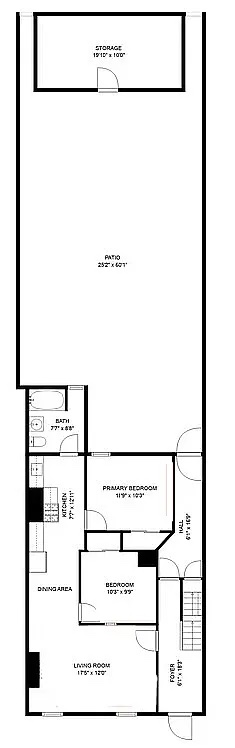 Floorplan for 131 20th Street, 1