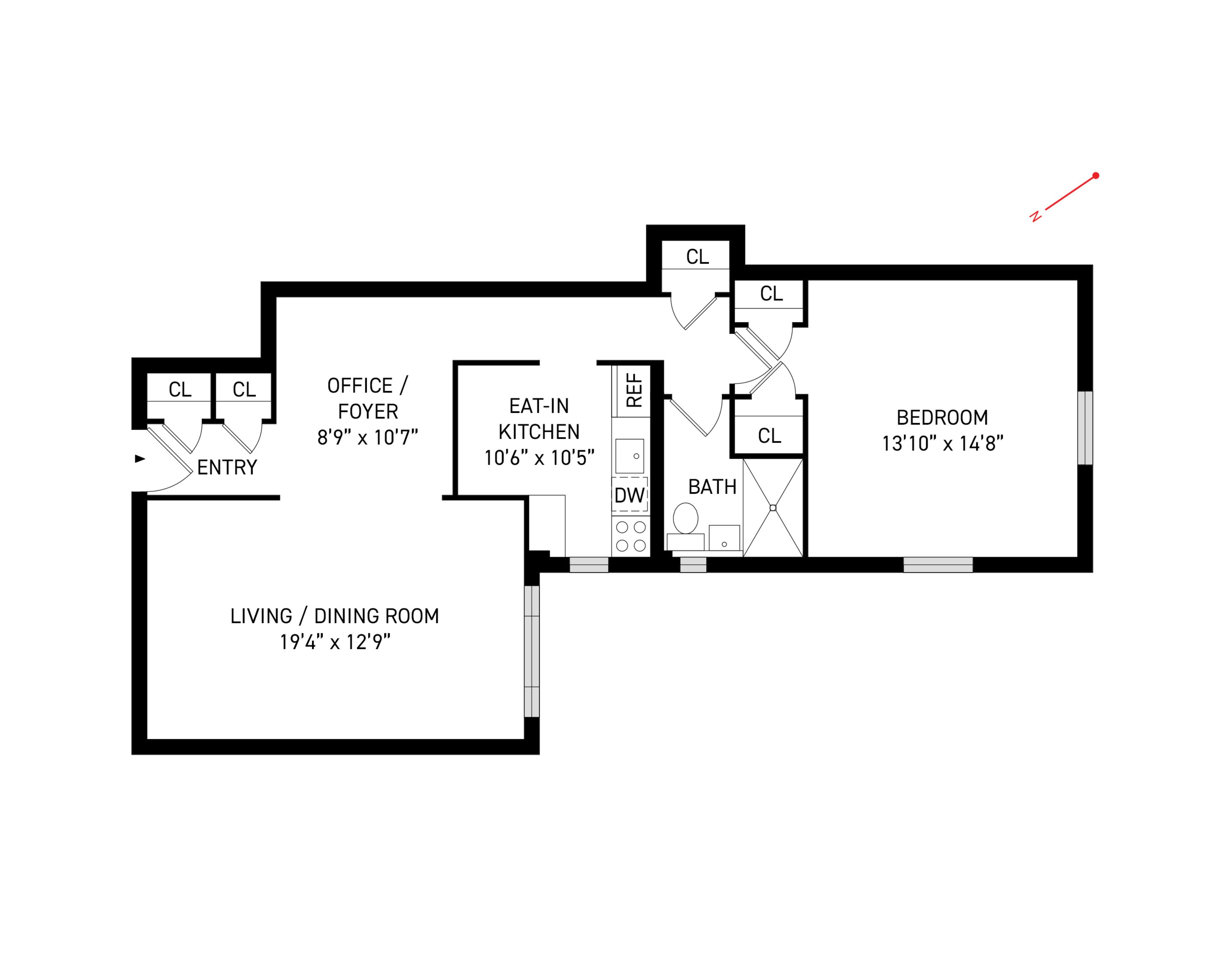 Floorplan for 44 Prospect Park, C-1