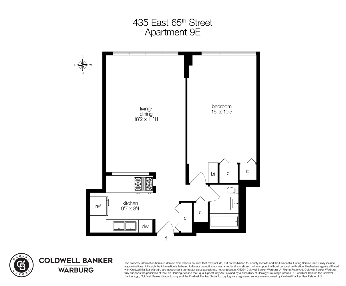 Floorplan for 435 East 65th Street, 9E