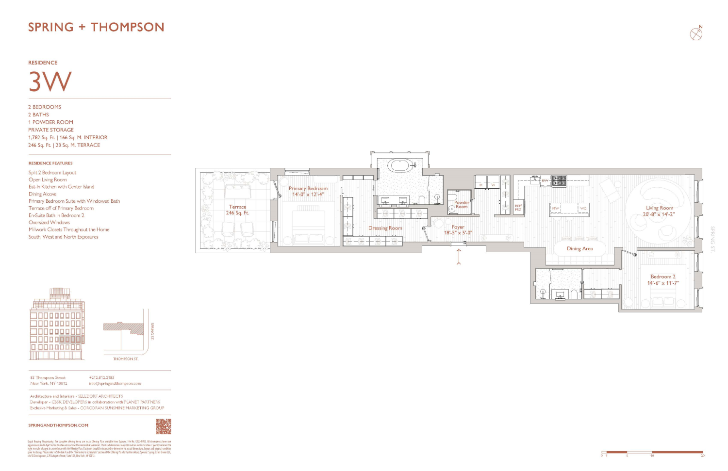 Floorplan for 83 Thompson Street, 3W