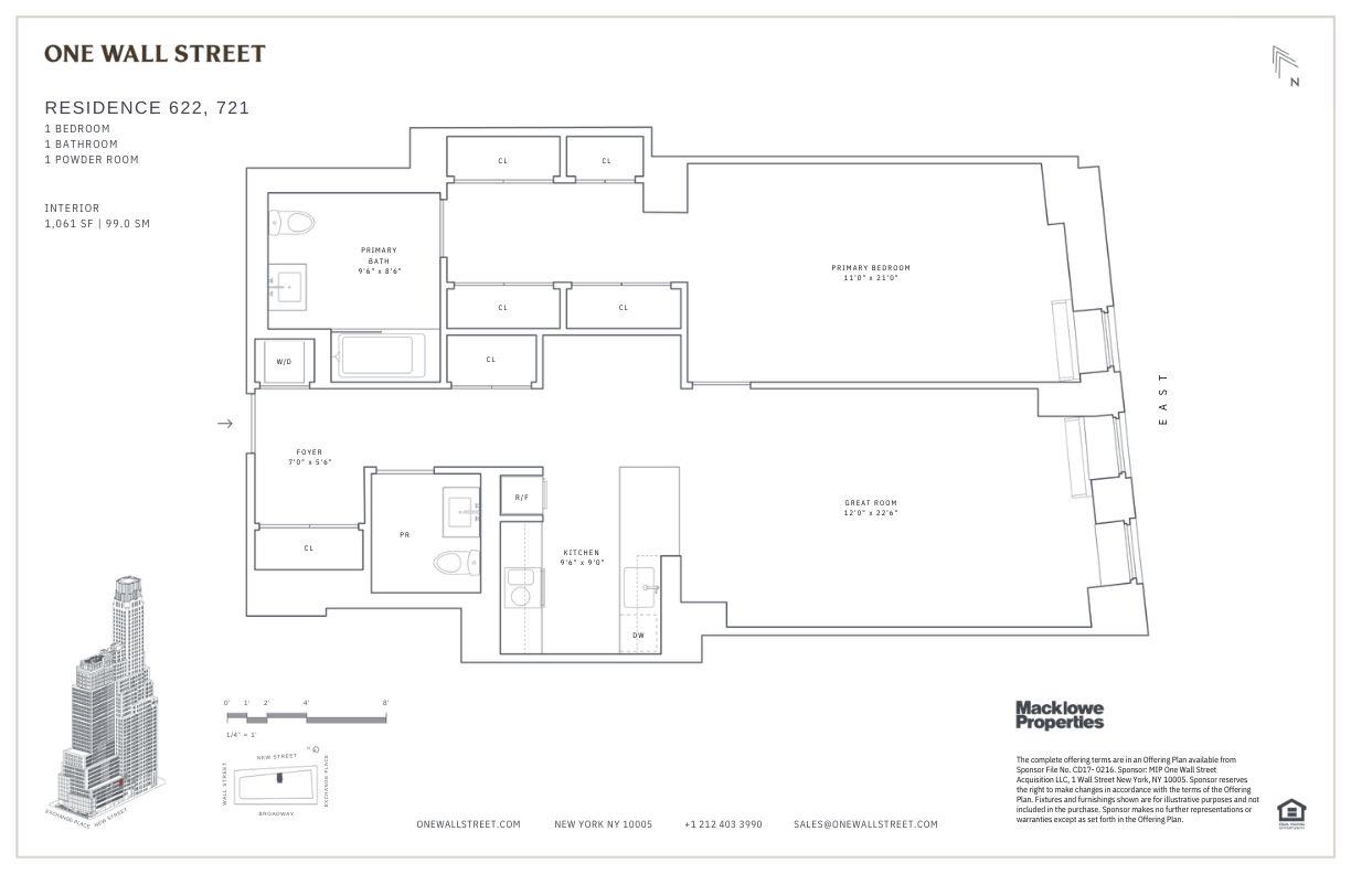 Floorplan for 1 Wall Street, 721