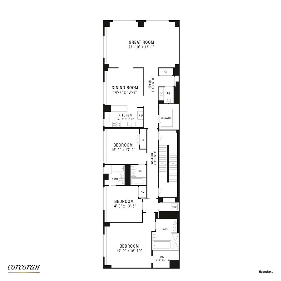 Floorplan for 50 Madison Avenue, RU3