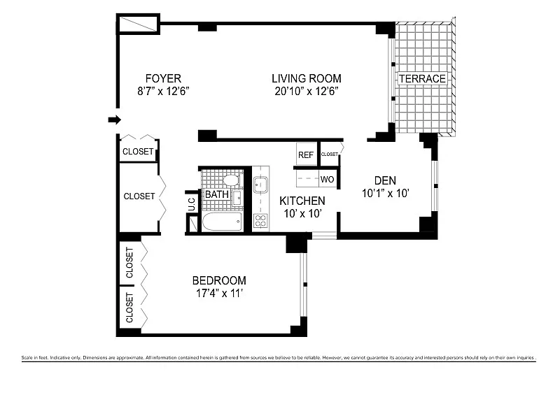 Floorplan for 1655 Flatbush Avenue, A903