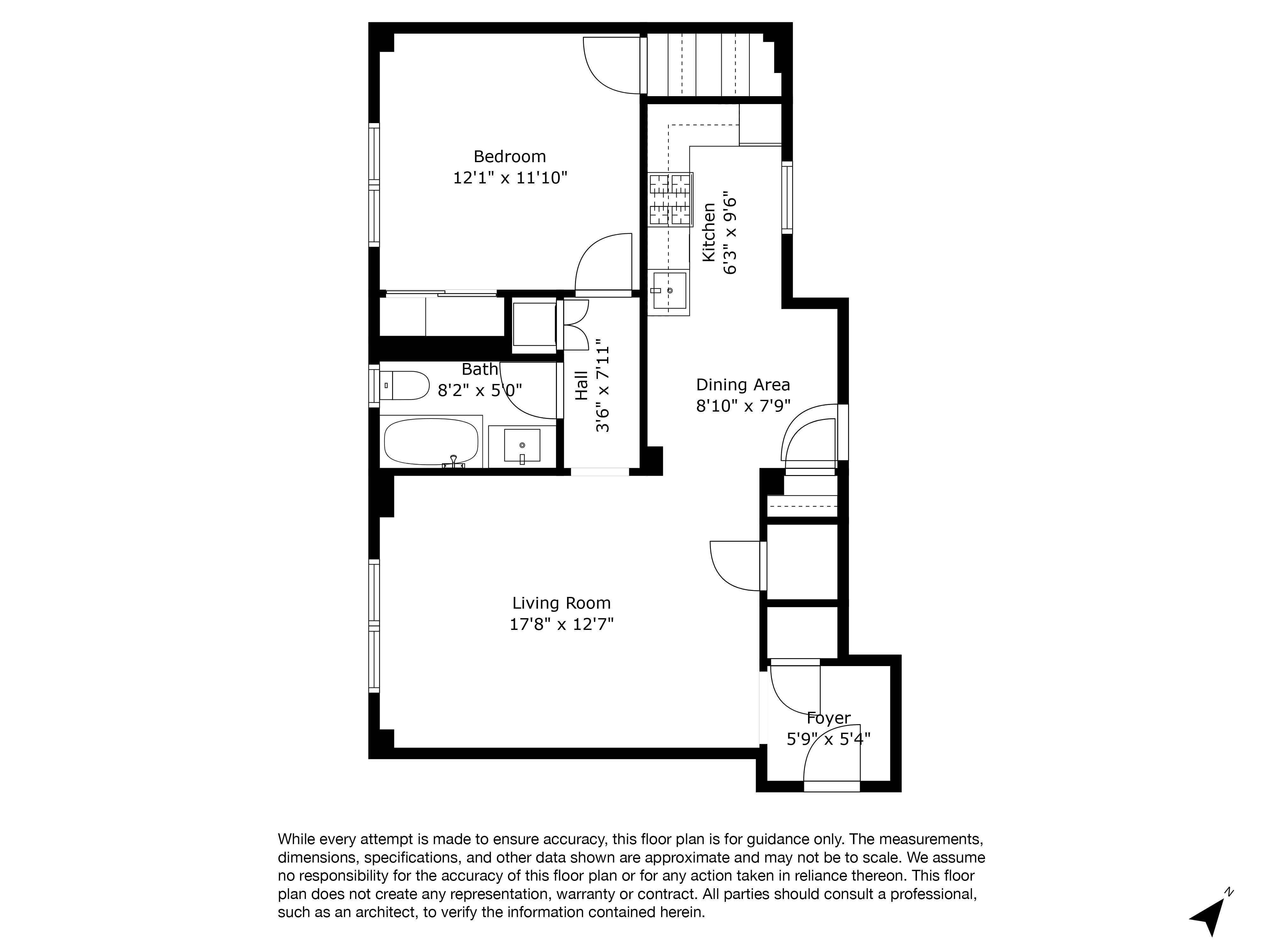 Floorplan for 134 West 93rd Street, 4-A