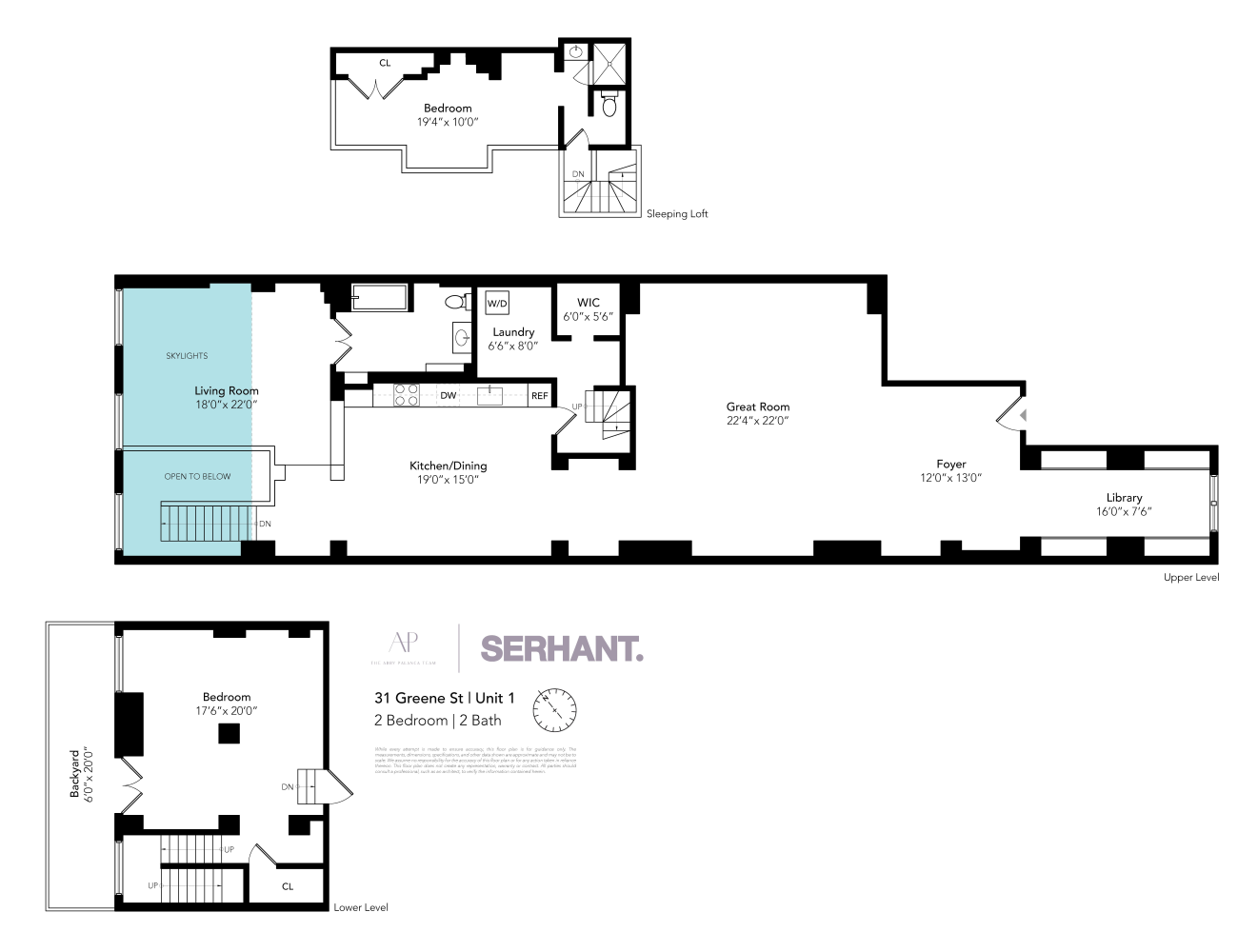 Floorplan for 31 Greene Street, 1