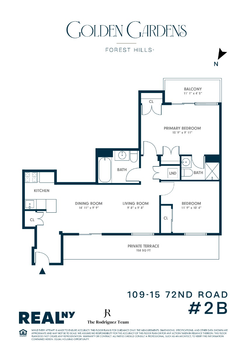 Floorplan for 109-15 72nd Road, 2B