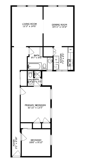 Floorplan for 61 East 86th Street, 25