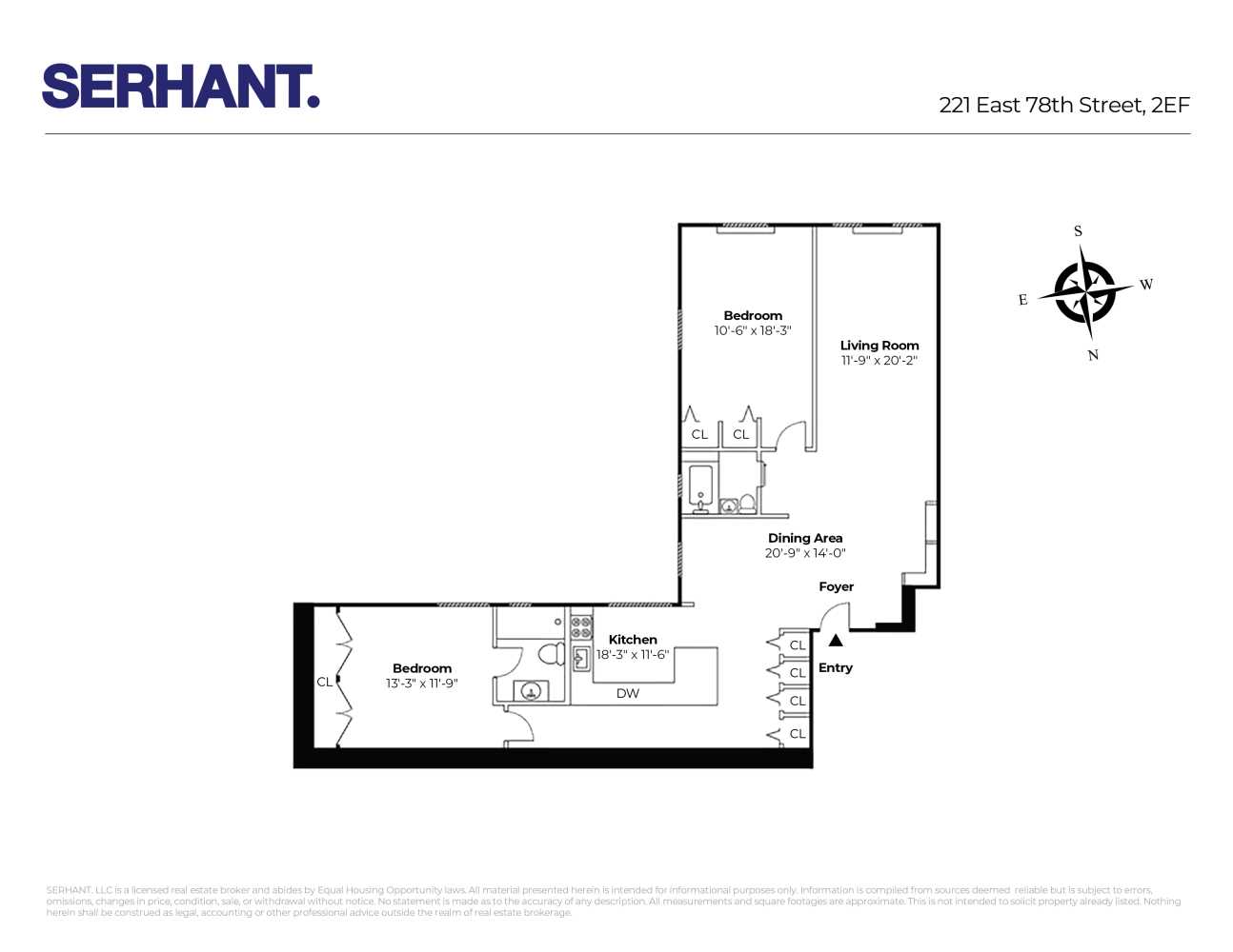 Floorplan for 221 East 78th Street, 2EF