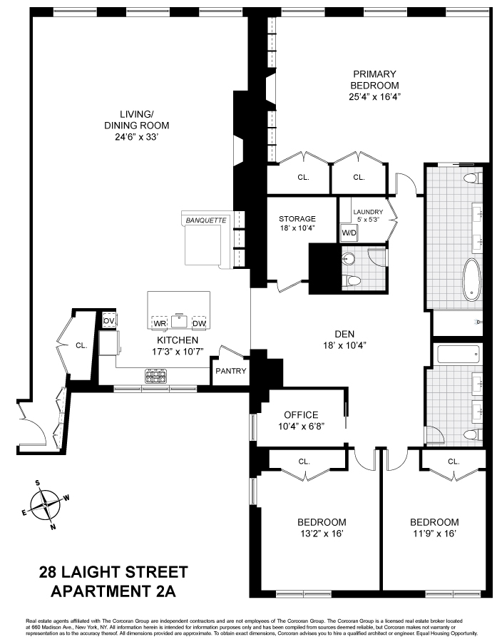 Floorplan for 28 Laight Street, 2A