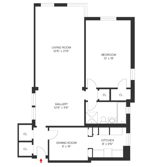 Floorplan for 35-24 78th Street, A62