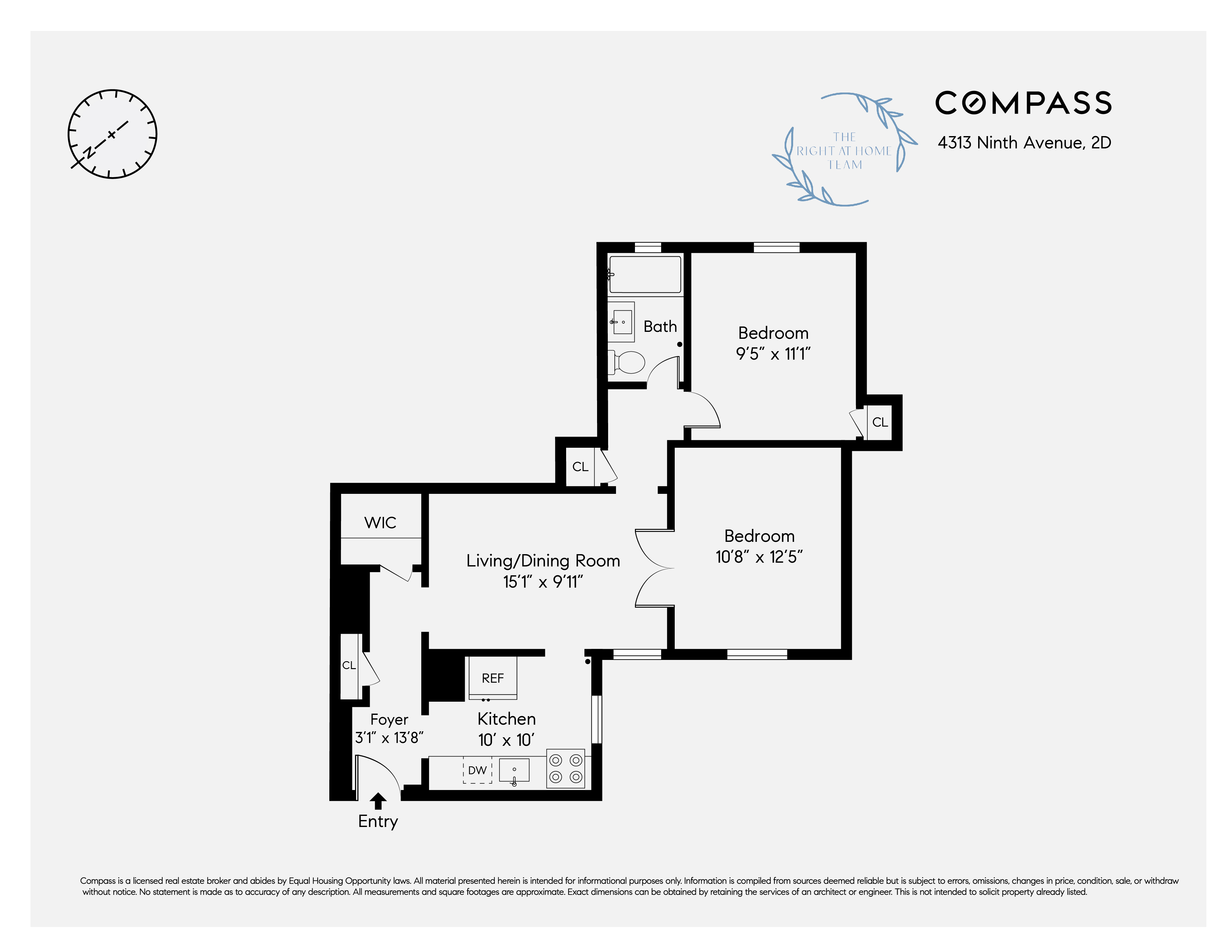 Floorplan for 4313 9th Avenue, 2D