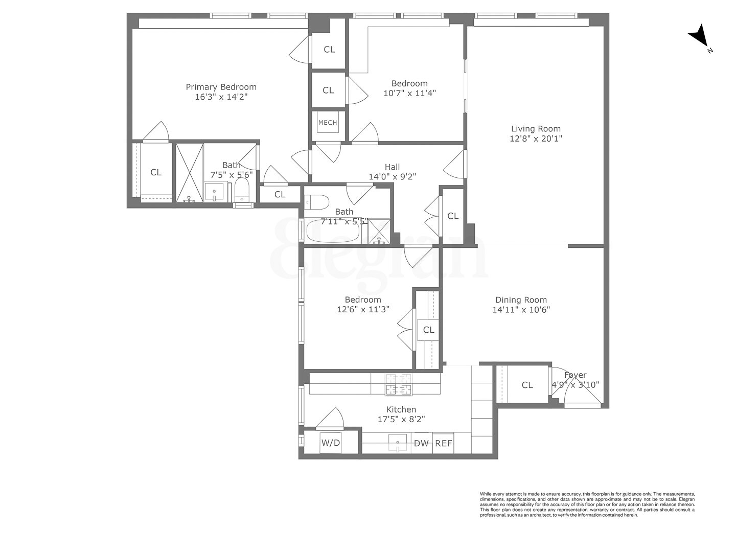 Floorplan for 165 West 91st Street, 11-A