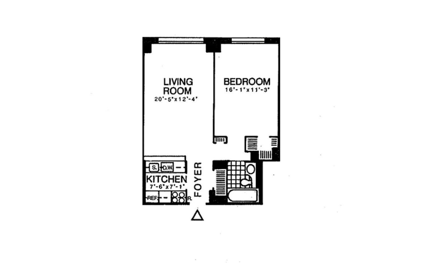 Floorplan for 200 Rector Place, 5W