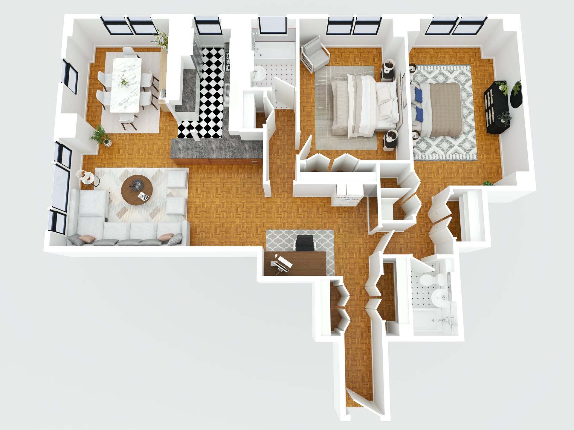 Floorplan for 201 East 21st Street, 5S