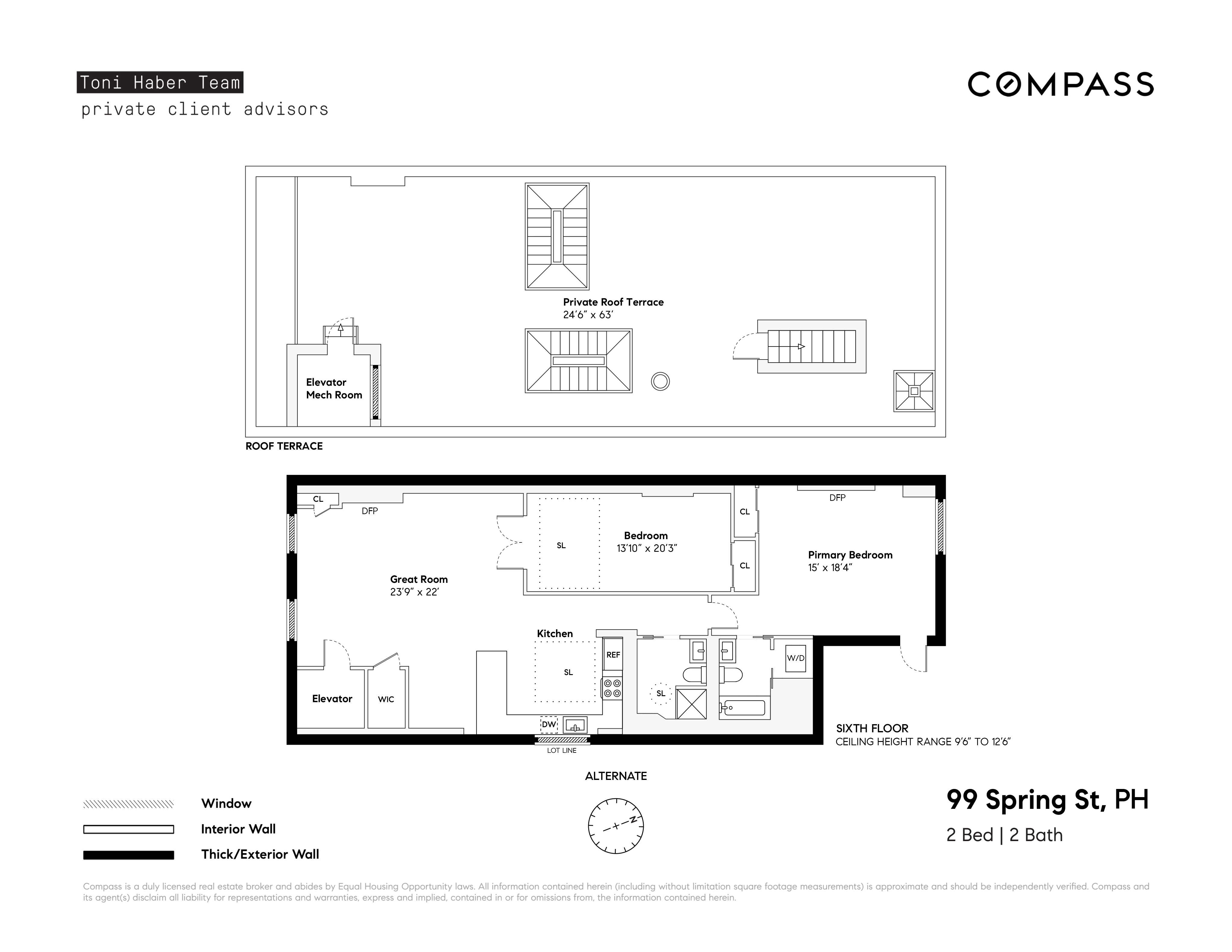 Floorplan for 99 Spring Street, PH6