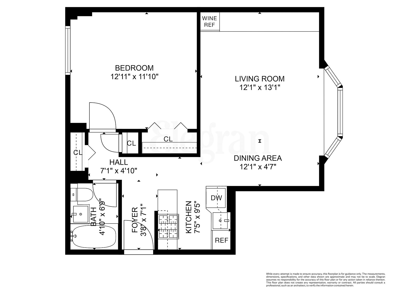 Floorplan for 152 East 35th Street, 3-A