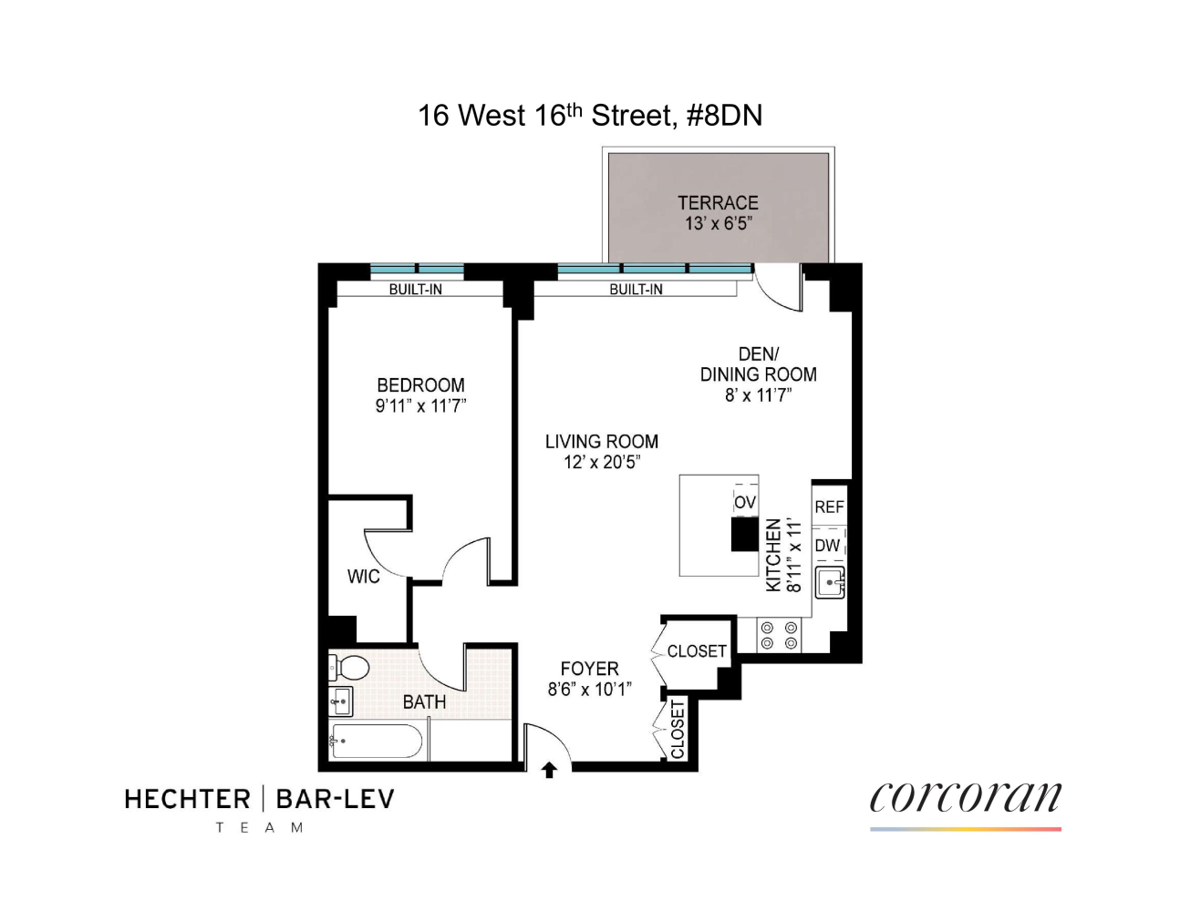 Floorplan for 16 West 16th Street, 8DN