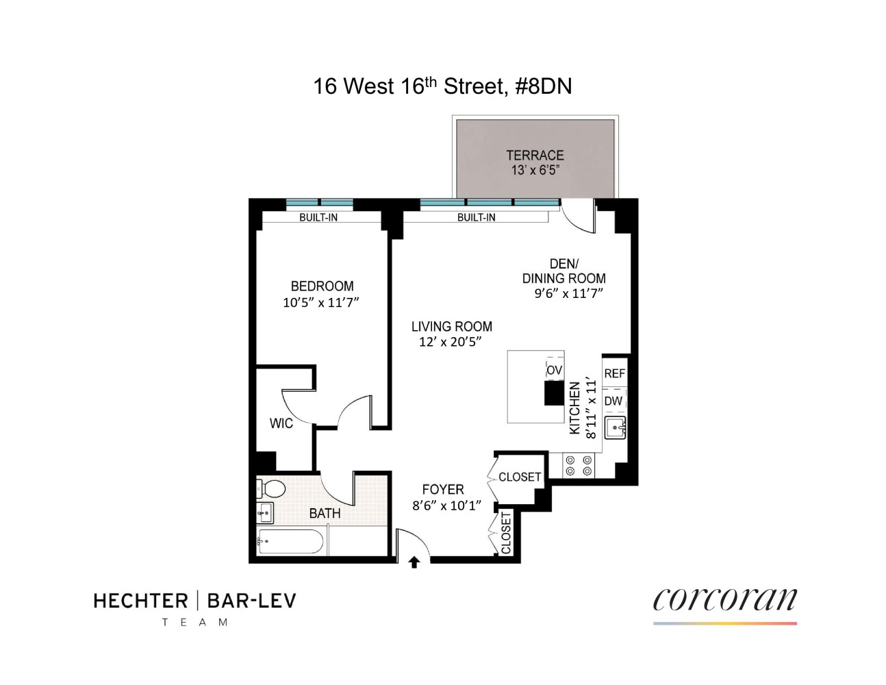 Floorplan for 16 West 16th Street, 8DN