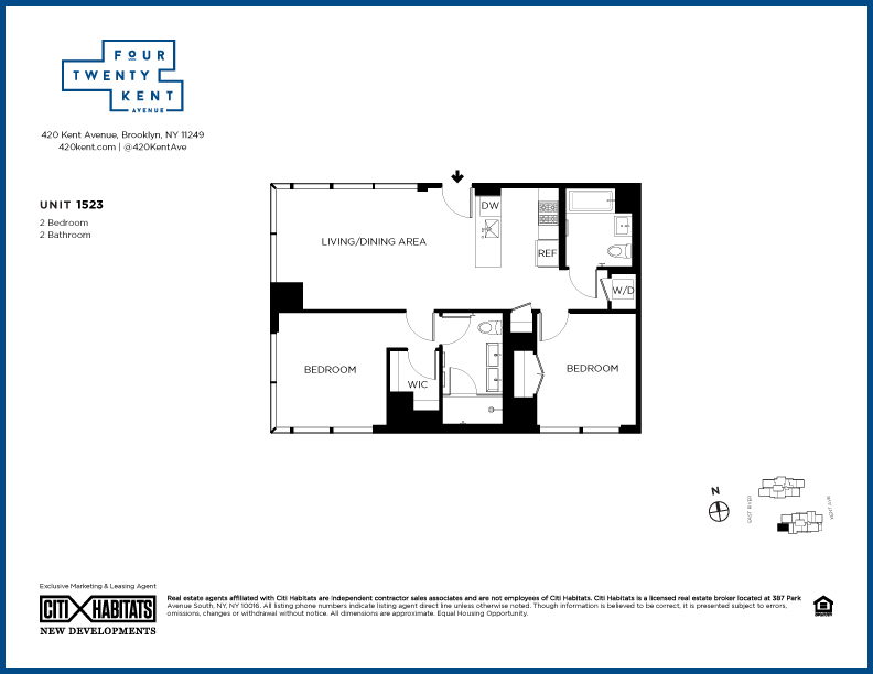 Floorplan for 420 Kent Avenue, 1523