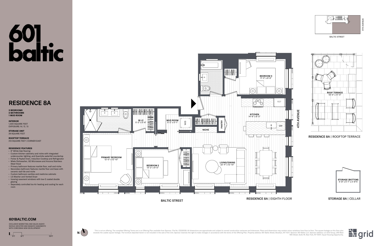 Floorplan for 601 Baltic Street, 8A