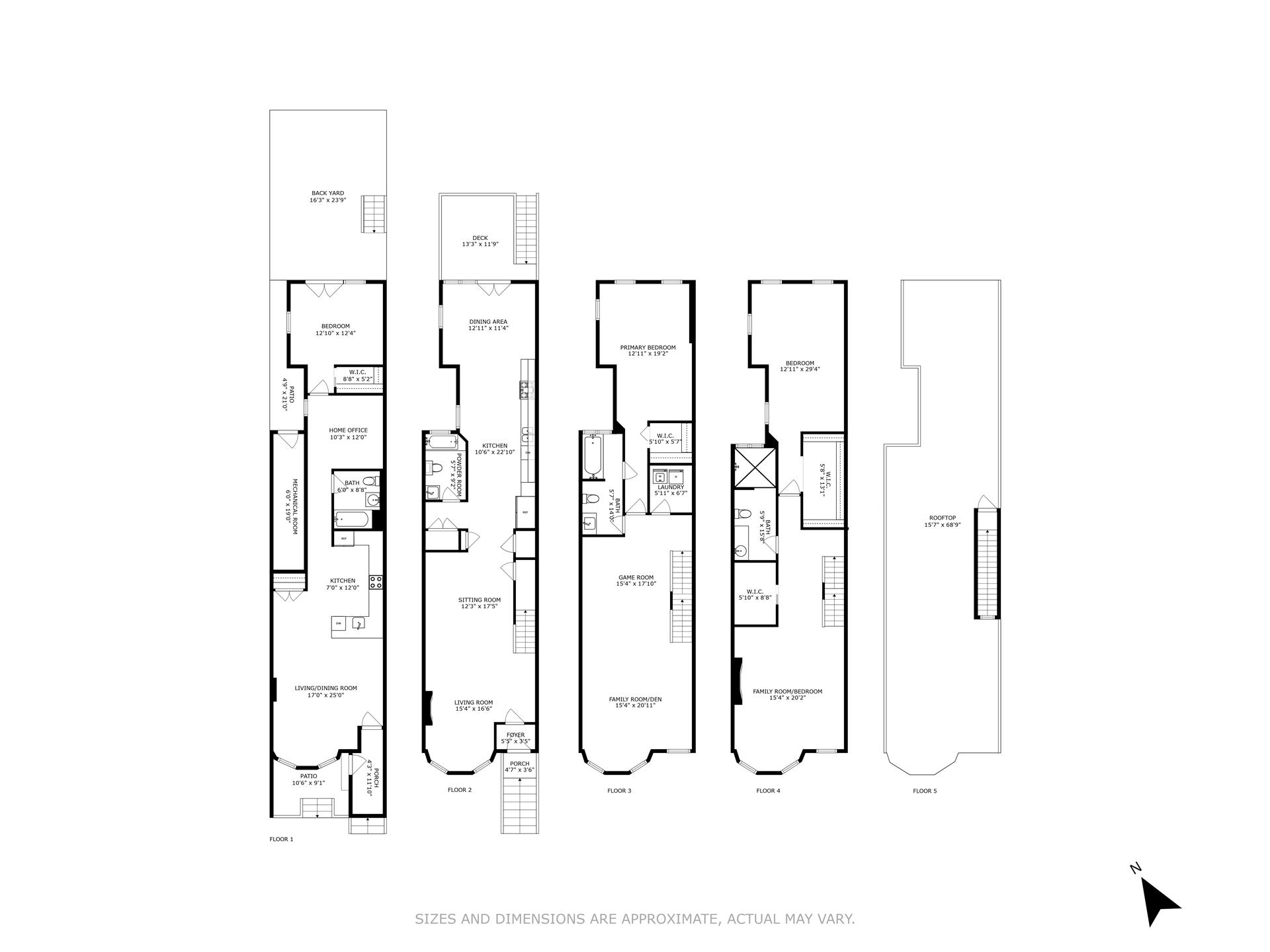 Floorplan for 473 West 140th Street