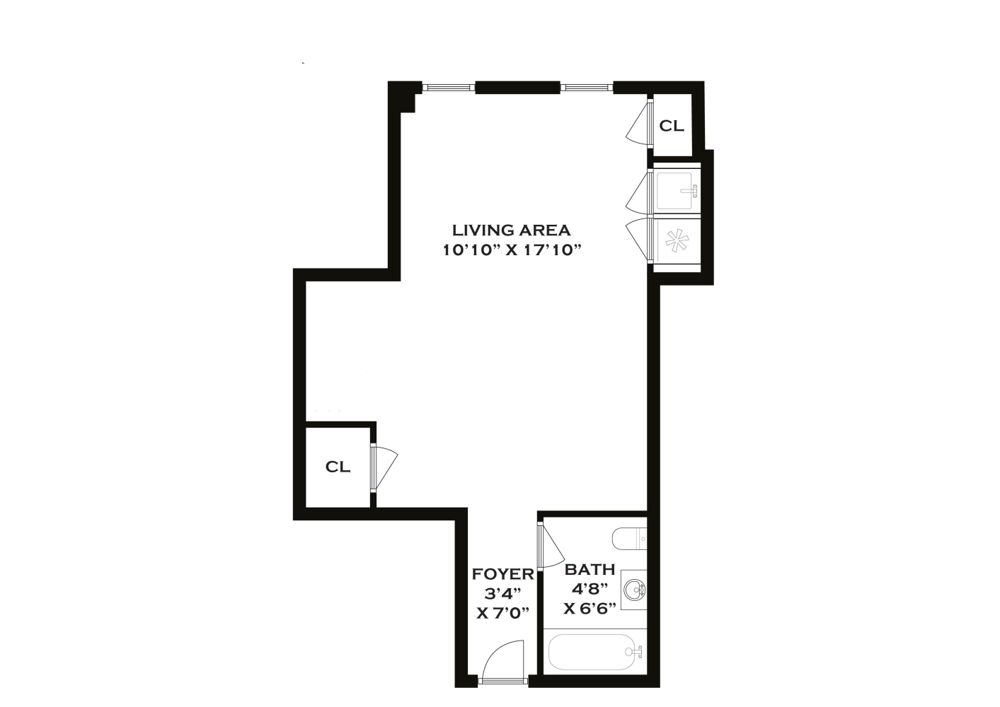 Floorplan for 25 Tudor City Place, 1103