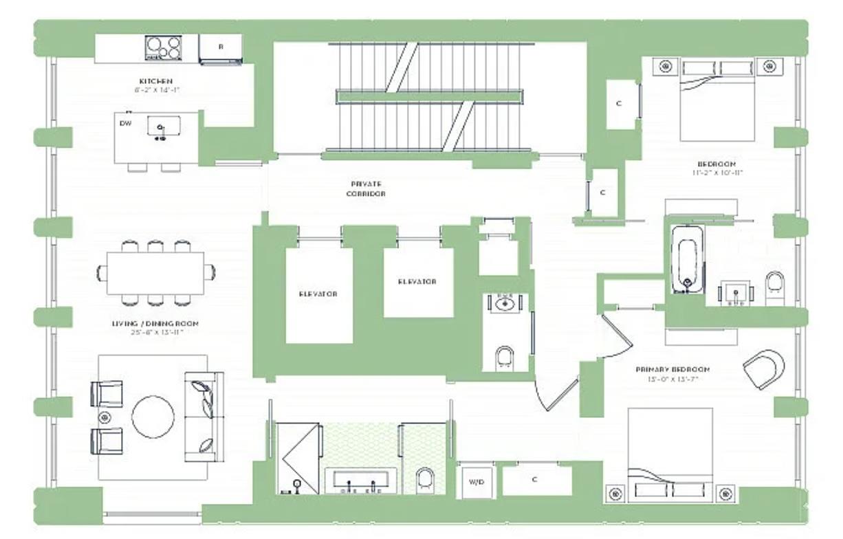 Floorplan for 30 East 31st Street, 26