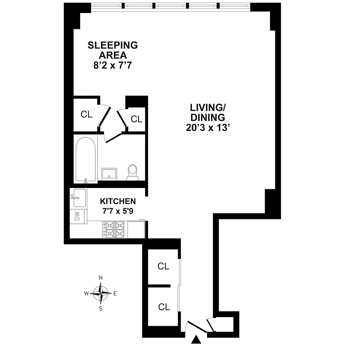 Floorplan for 155 East 34th Street, 6U