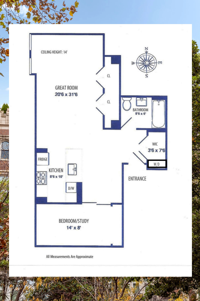 Floorplan for 220 West 148th Street, 5M