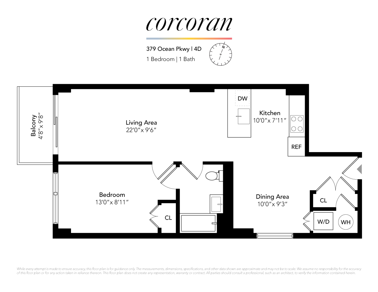 Floorplan for 379 Ocean Parkway, 4D