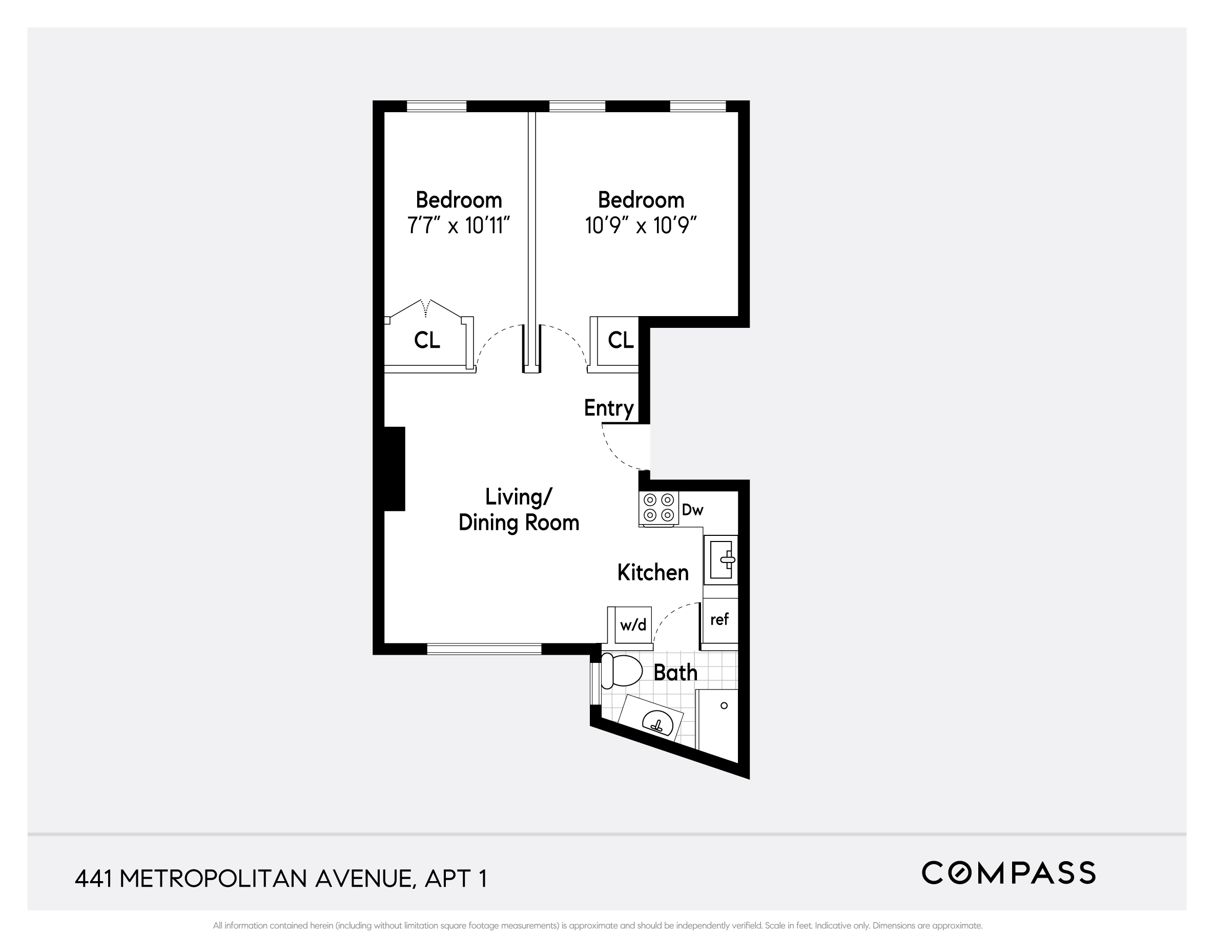 Floorplan for 441 Metropolitan Avenue, 1