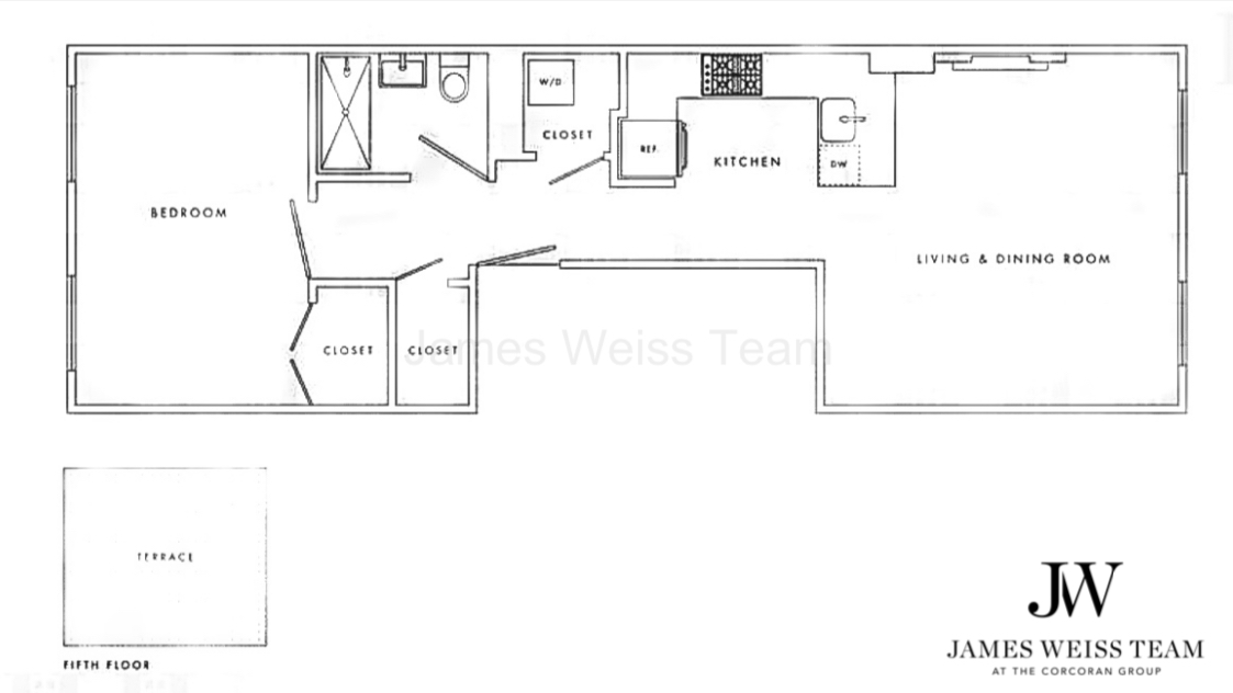 Floorplan for 540 West 149th Street, 2F