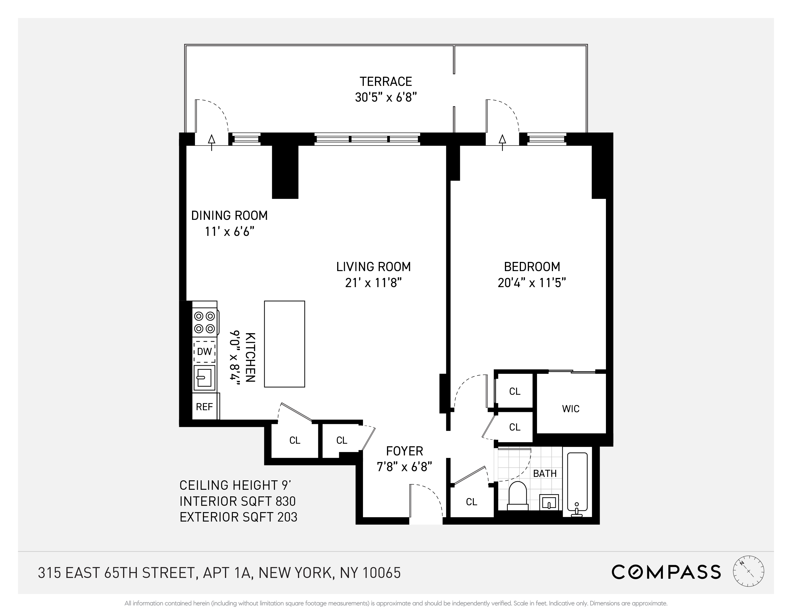 Floorplan for 315 East 65th Street, 1A